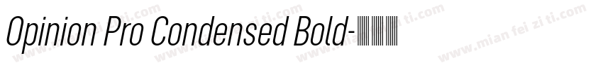Opinion Pro Condensed Bold字体转换